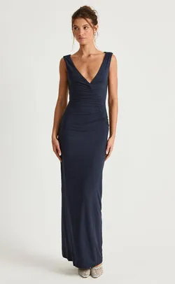 Viola Maxi Dress (Navy)