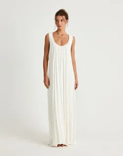 Selena Maxi Dress (Off White)