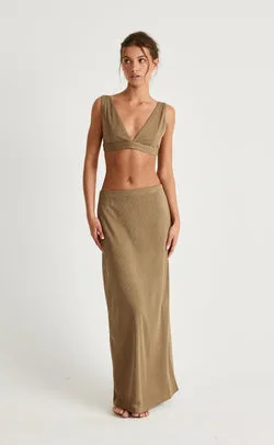 Estelle Maxi Skirt (Mocha)