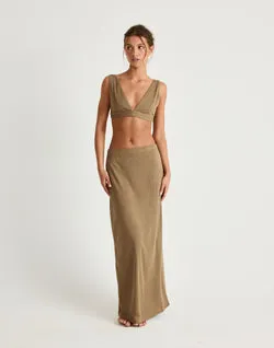 Estelle Maxi Skirt (Mocha)