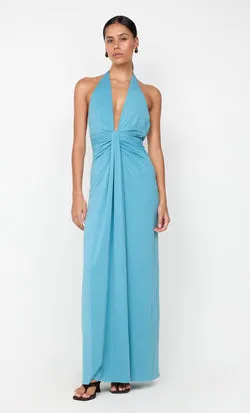 TILLIE DRAPE MAXI DRESS - DEEP SEAFOAM