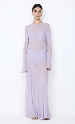 DELILAH LONG SLEEVE MAXI DRESS - WISTERIA