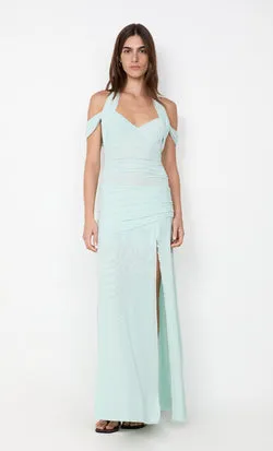 WINNIE HALTER MAXI DRESS - SPEARMINT