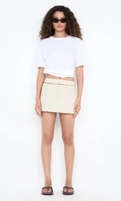 AZULA MINI SKIRT - STONE/GREY