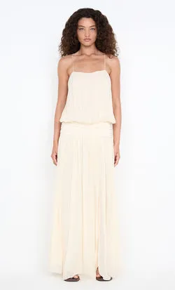 CAMILLE BLOUSON DRESS - BUTTERCREAM