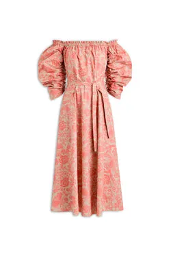 PARACHUTE RUFFLE TRIM DRESS