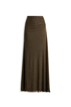 MESH DRAPED SKIRT