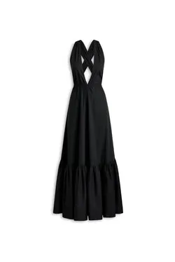 PARACHUTE COTTON HALTER DRESS