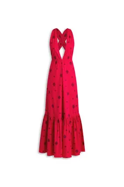 PARACHUTE FOULARD HALTER DRESS