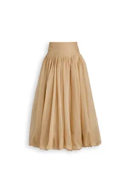 SILK ORGANZA BUBBLE SKIRT