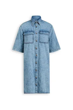 DENIM SHIRT DRESS