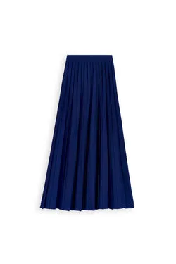 PLEAT RIB TAILORED SKIRT
