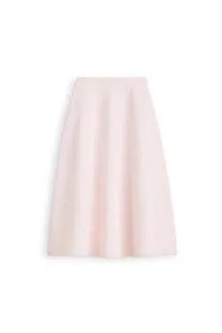 CREPE KNIT CROCHET HEM SKIRT