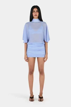 Lenny Mini Dress Hydrangea