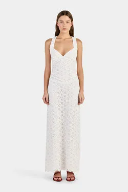 Cody Crochet Maxi Dress Ivory