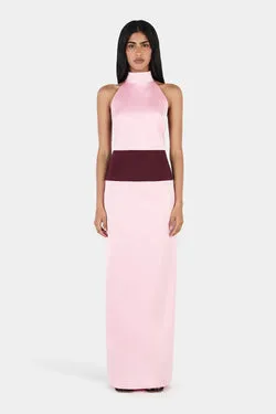 Venetia Midi Dress Wine/Pink