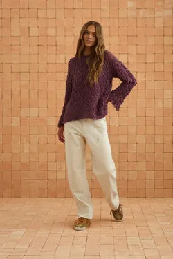 Harper Jumper In Eggplant
