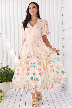 Acacia Palm Midi Dress - Mia Milani - FINAL SALE