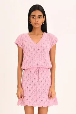 Helene Dress - Flamingo