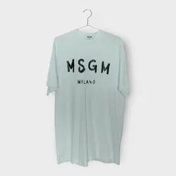 White Painted Logo T-shirt Dress