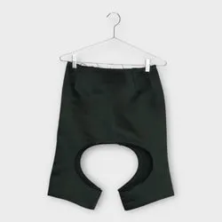 Black F2019 Cut Out Skirt Shorts
