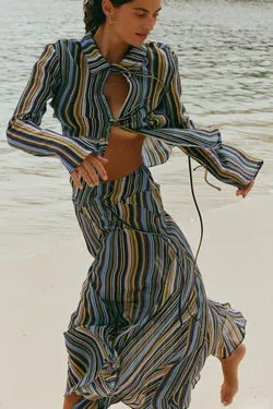 Sadie Sheer Maxi Skirt Parallel
