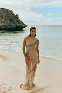 Grace Sheer Maxi Dress Paradise
