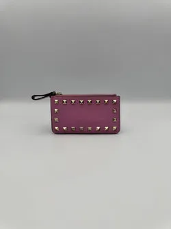 Valentino Garavani Pink Rockstud Coin Pouch