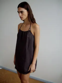 Flounce Halter Dress