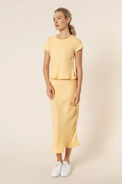 REESE CUPRO MIDI SKIRT