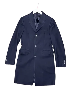 Size 46R (M S/M) | Prada Navy Wool Overcoat