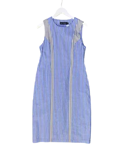 Size S | Alpha60 Striped Seersucker Dress