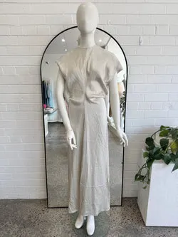 Toteme Cream Slouch Waist Maxi Dress - Size 36 (6 - 8)
