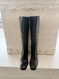 Tony Bianco Black Rylee Tall Boots - Size 8.5