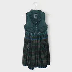 Cotton High Neck Bubble Dress