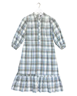 Size 2 (M) | Morrison Frilly Plaid Maxi Dress