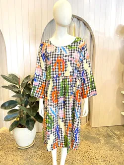 Gorman 'Garden Check Growers' Dress - Size 16