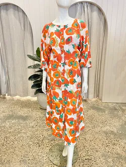 Variety Hour Tomato Midi Dress - Size XL