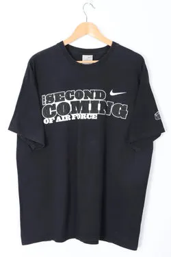 Vintage NIKE Air Force "The Second Coming" Swoosh Logo T-Shirt (XL)