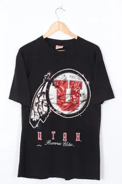 Vintage NUTMEG Utah Runnin' Utes College Basketball Tee (L)