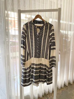 Devotion Twins Embroidered Midi Dress - Size 10