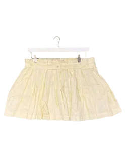 Size XL | Wixii Linen Pleated Mini Skirt