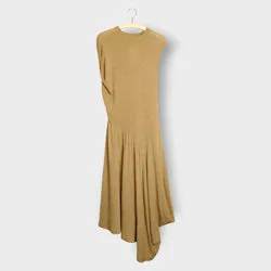 1996 Beige Knit Maxi Dress #6EQJC4