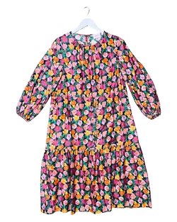 Size 8 | Obus Organic Cotton Roses Maxi Dress