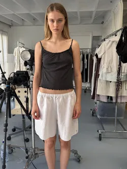 Press Stud Short - White