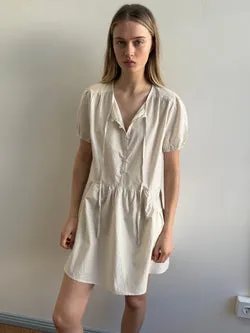 Pocket Mini Dress - Bone Check