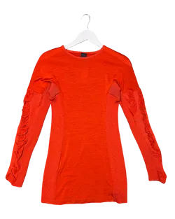 Size 2 (M) | MM SOHN Orange Merino Wool Mini Dress