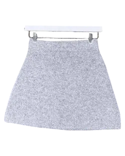 Size S | Clea Grey Archer Fluffy Mini Skirt NWT