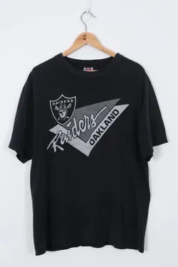 Vintage Oakland Raiders NFL Pro Sport Graphic Logo Tee (XL)