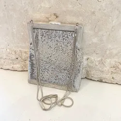 Vintage Oroton Silver Glomesh Clutch Bag